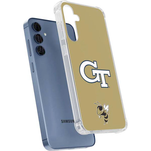 Georgia Institute of Technology GT with Mascot Galaxy A55 5G Clear Case