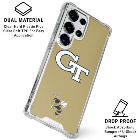 Georgia Institute of Technology GT with Mascot Galaxy S26 Ultra Clear Case