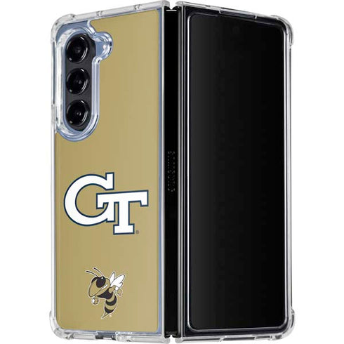 Georgia Institute of Technology GT with Mascot Galaxy Z Fold5 5G Clear Case