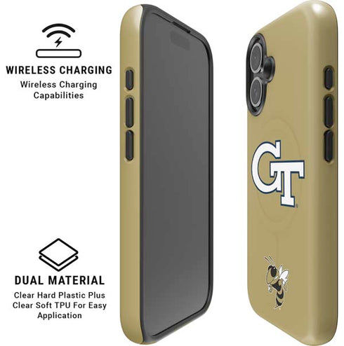 Georgia Institute of Technology GT with Mascot iPhone 16 Magsafe Impact Case