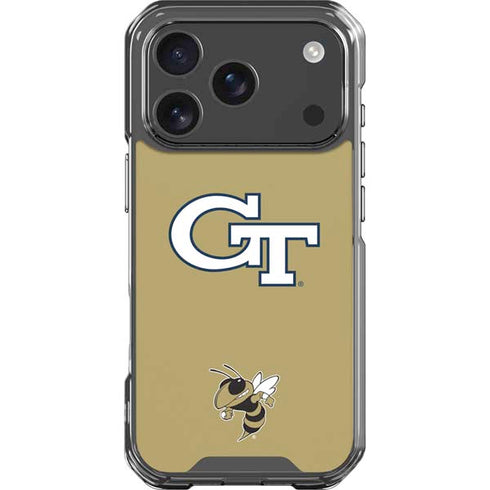 Georgia Institute of Technology GT with Mascot iPhone 18 Pro Clear Case