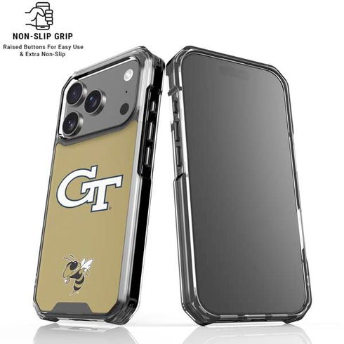 Georgia Institute of Technology GT with Mascot iPhone 18 Pro Clear Case