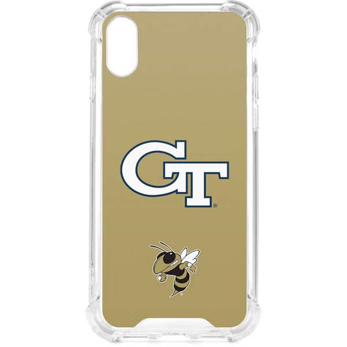 Georgia Institute of Technology GT with Mascot iPhone XS Clear Case