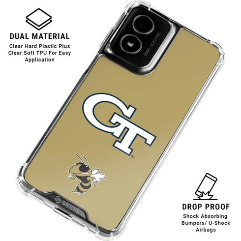 Georgia Institute of Technology GT with Mascot Moto G Power 5G (2024) Clear Case