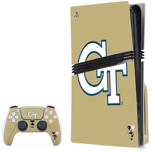 Georgia Institute of Technology GT with Mascot PS5 Pro Disk Bundle Skin