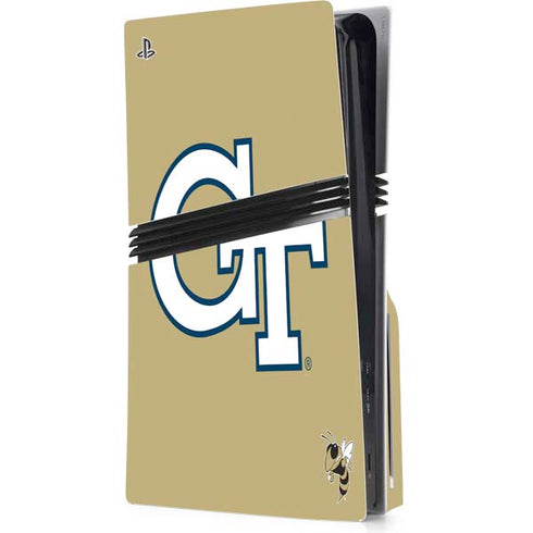 Georgia Institute of Technology GT with Mascot PS5 Pro Disk Console Skin