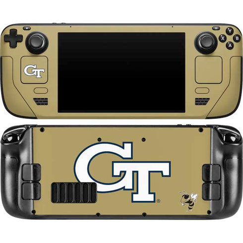 Georgia Institute of Technology GT with Mascot Steam Deck Handheld Gaming Computer OLED Skin