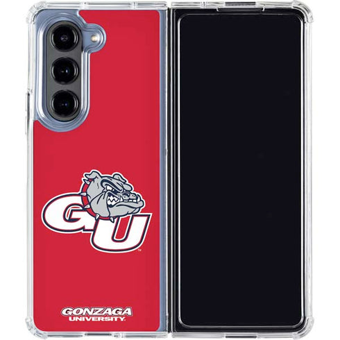 Gonzaga University GU Bulldogs Galaxy Z Fold5 5G Clear Case