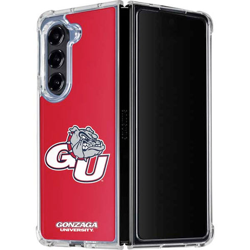 Gonzaga University GU Bulldogs Galaxy Z Fold5 5G Clear Case