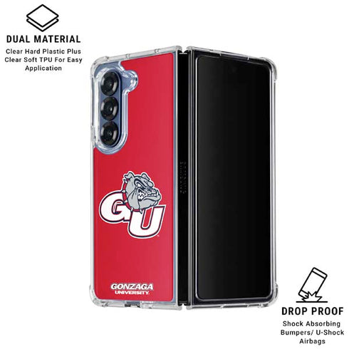 Gonzaga University GU Bulldogs Galaxy Z Fold6 Clear Case