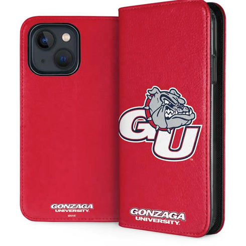 Gonzaga University GU Bulldogs iPhone 14 Plus Folio Case