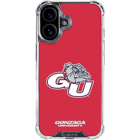 Gonzaga University GU Bulldogs iPhone 16 Clear Case