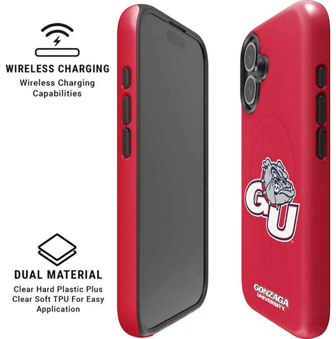 Gonzaga University GU Bulldogs iPhone 16 Plus Magsafe Impact Case