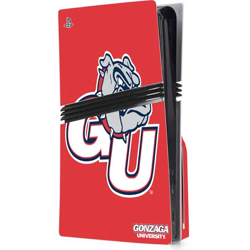 Gonzaga University GU Bulldogs PS5 Pro Disk Console Skin