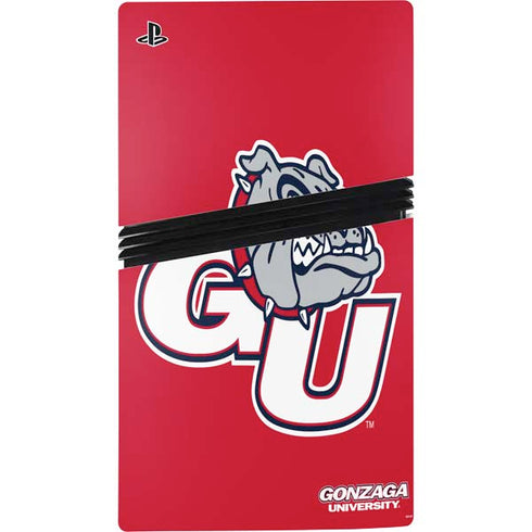Gonzaga University GU Bulldogs PS5 Pro Disk Console Skin