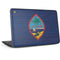 Guam Flag Dark Wood HP Chromebook Skin