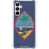 Guam Flag Dark Wood Galaxy A16 5G Clear Case