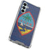 Guam Flag Dark Wood Galaxy A16 5G Clear Case