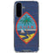 Guam Flag Dark Wood Galaxy A36 5G Clear Case