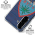 Guam Flag Dark Wood Galaxy A36 5G Clear Case