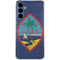 Guam Flag Dark Wood Galaxy A55 5G Clear Case