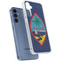 Guam Flag Dark Wood Galaxy A55 5G Clear Case