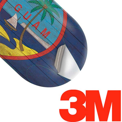 Guam Flag Dark Wood Galaxy Buds Plus Skin
