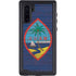 Guam Flag Dark Wood Galaxy Cases