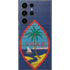 Guam Flag Dark Wood Galaxy Skins