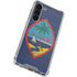 Guam Flag Dark Wood Galaxy S24 FE Clear Case