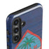 Guam Flag Dark Wood Galaxy S25 Impact Case