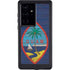Guam Flag Dark Wood Galaxy S24 Ultra Waterproof Case