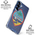 Guam Flag Dark Wood Galaxy S25 Clear Case
