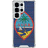 Guam Flag Dark Wood Galaxy S25 Ultra Clear Case