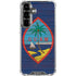 Guam Flag Dark Wood Galaxy S26 Plus Clear Case