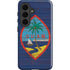 Guam Flag Dark Wood Galaxy S26 Plus Impact Case