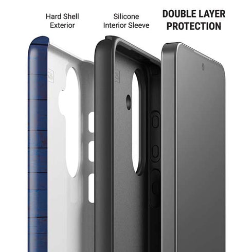 Guam Flag Dark Wood Galaxy S26 Plus Impact Case