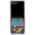 Guam Flag Dark Wood Galaxy Z Flip7 Clear Case