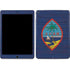 Guam Flag Dark Wood iPad Skins