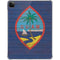 Guam Flag Dark Wood iPad Pro 11in (2024) Clear Case