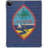 Guam Flag Dark Wood iPad Pro 11in (2024) Clear Case