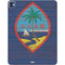 Guam Flag Dark Wood iPad Pro 13in M4 (2024) Skin