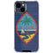 Guam Flag Dark Wood iPhone 15 Clear Case