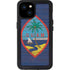Guam Flag Dark Wood iPhone 15 Plus Waterproof Case