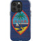 Guam Flag Dark Wood iPhone 15 Pro Impact Case