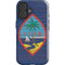Guam Flag Dark Wood iPhone 16 Impact Case