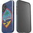 Guam Flag Dark Wood iPhone 16 Plus Impact Case