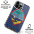 Guam Flag Dark Wood iPhone 16 Pro Clear Case