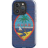 Guam Flag Dark Wood iPhone 16 Pro Impact Case