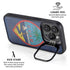 Guam Flag Dark Wood iPhone 16 Pro Kickstand Case
